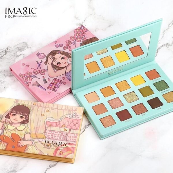 IMAGIC 15 Colors Matte Shimmer Glitter Matte Eyeshadow Palette